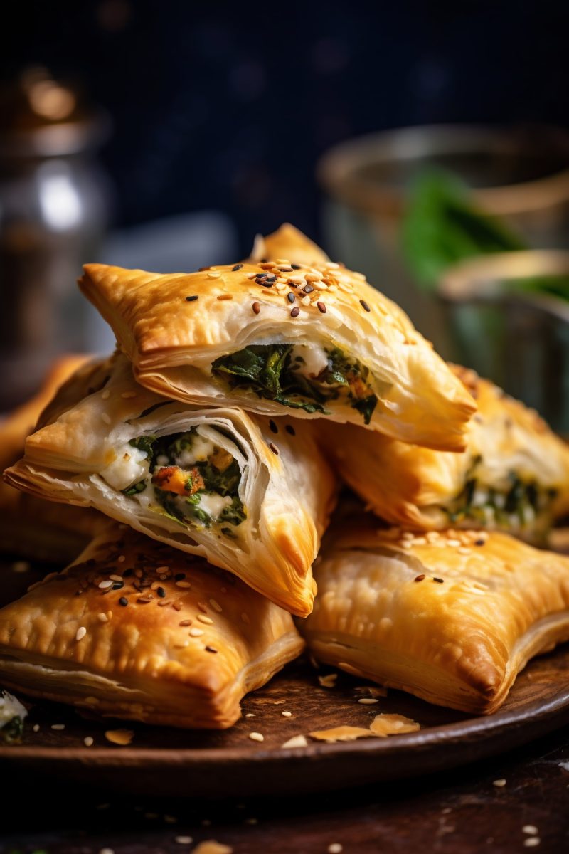 Vegan stuffed pastry