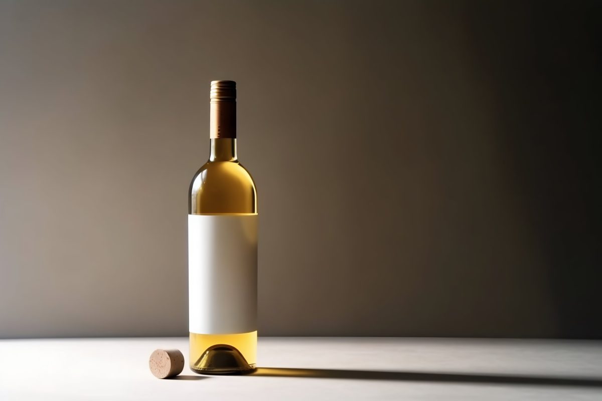 White wine mockup