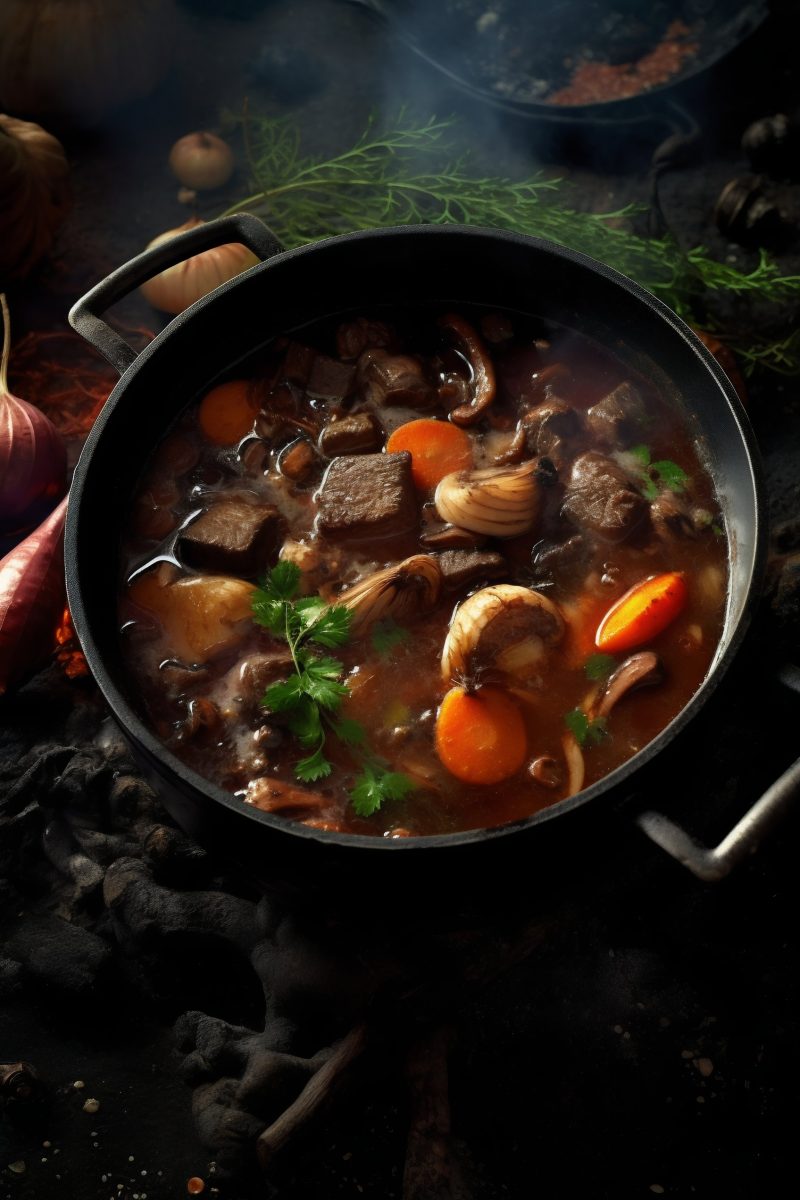 Wild deer stew