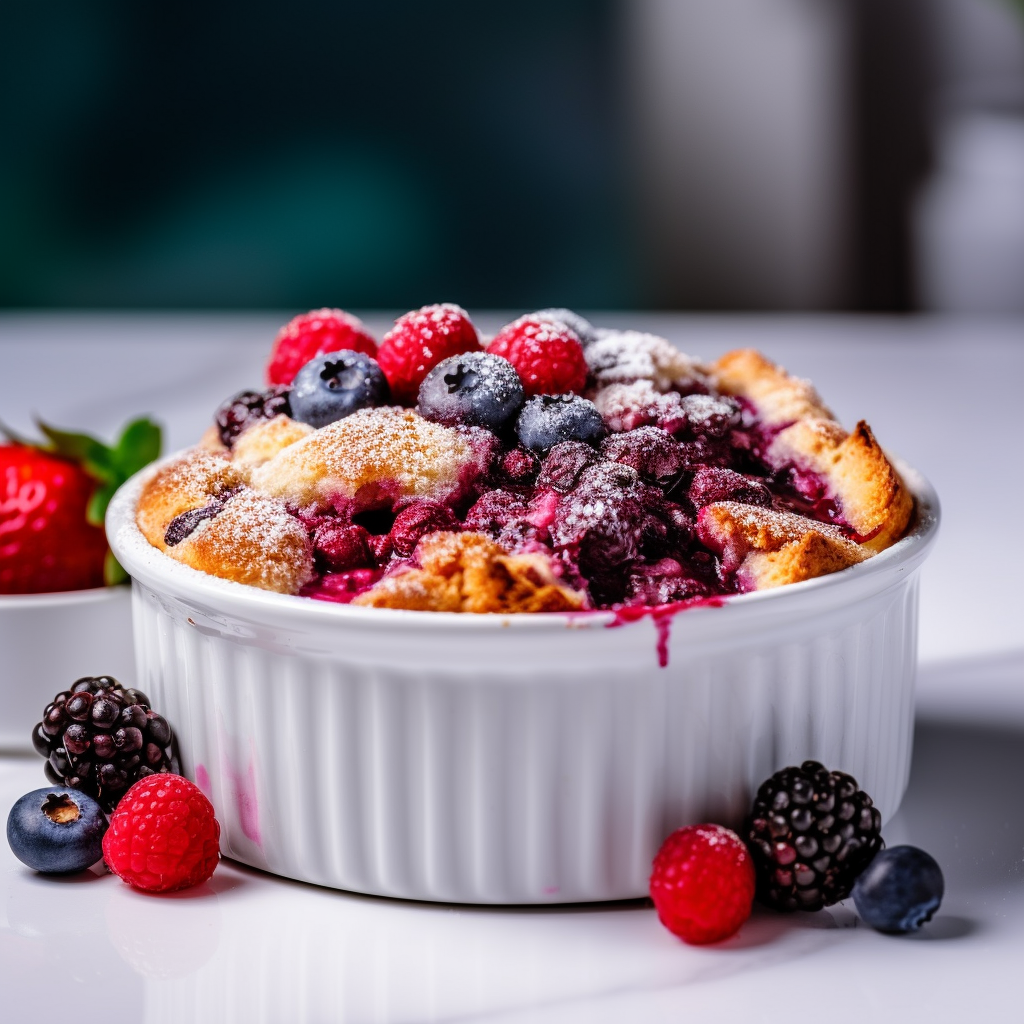 Berry Delight Dessert with Vanilla Crust