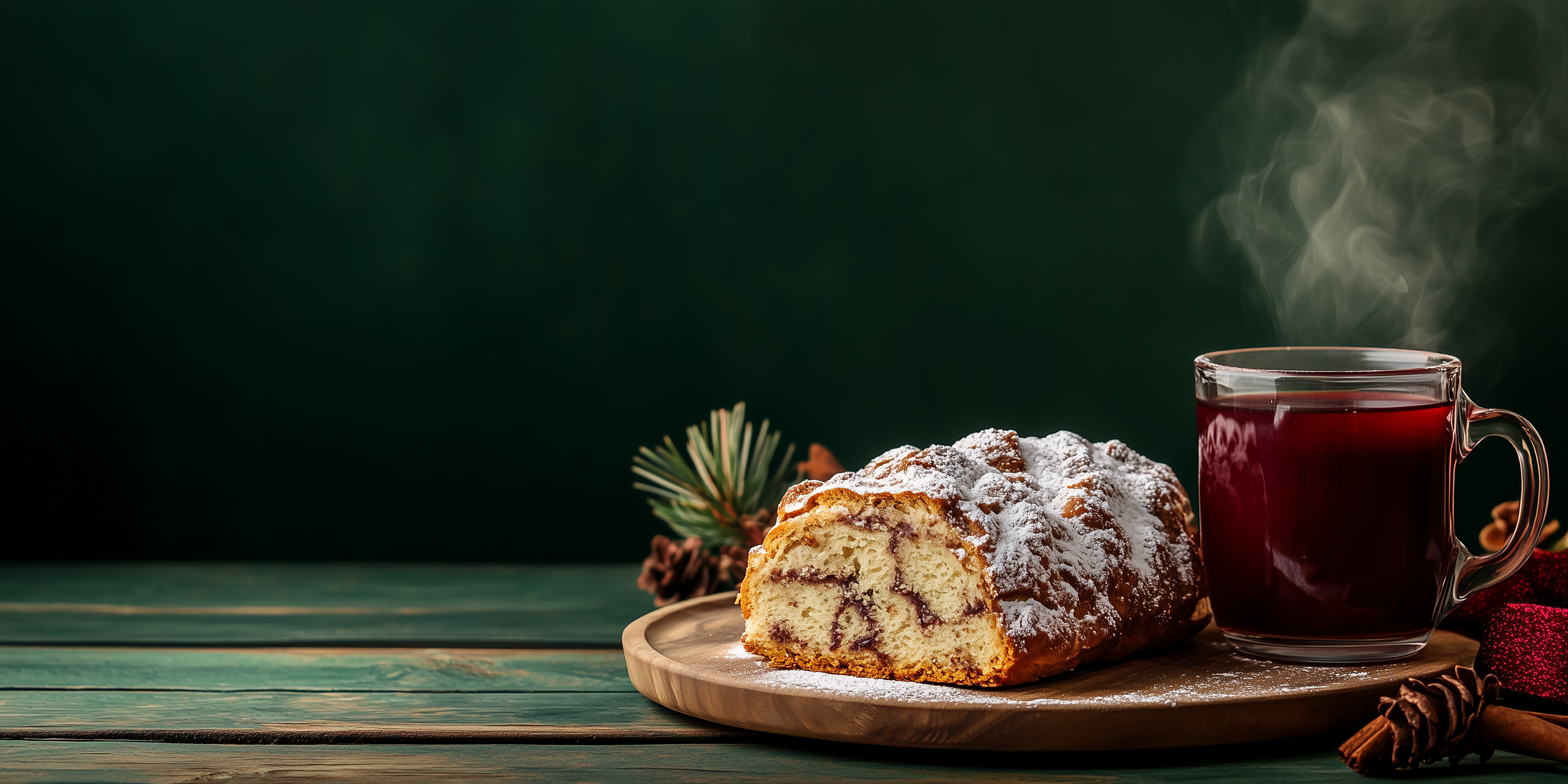 Cozy Cinnamon Bun and Hot Drink Delight