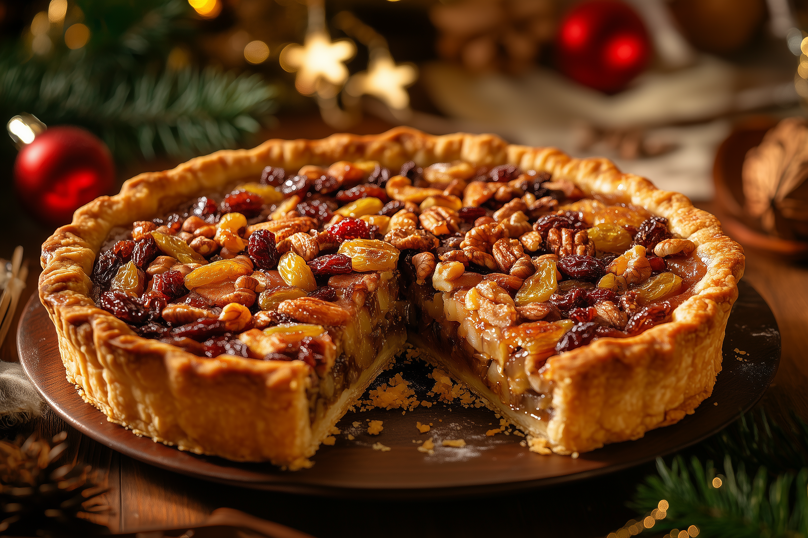 Decadent Nut and Fruit Tart for Festive Celebrations