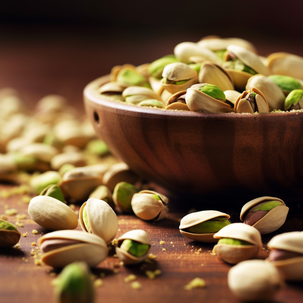 Delicious Bowl of Pistachios for Snacking