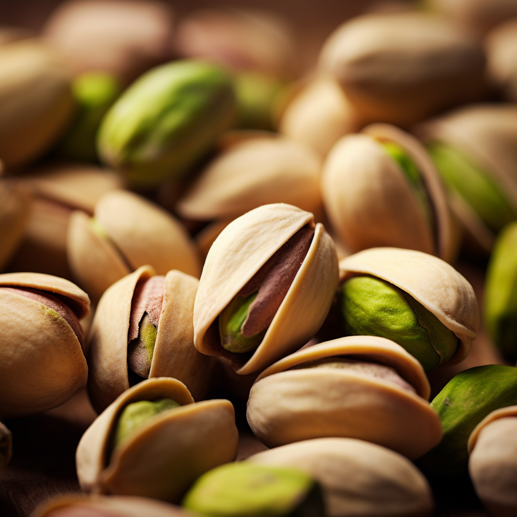 Delicious Pistachios in a Close-Up View