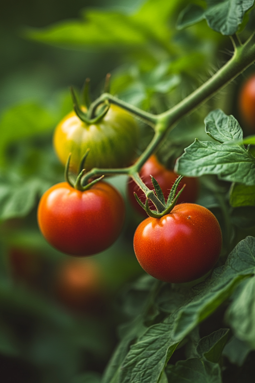 Fresh Ripe Tomatoes on the Vine