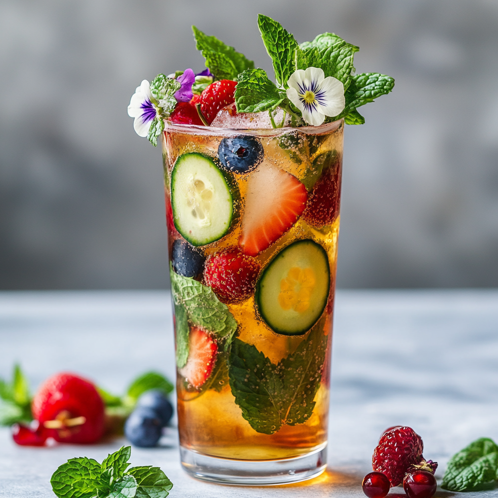 Refreshing Berry Cucumber Cooler Drink