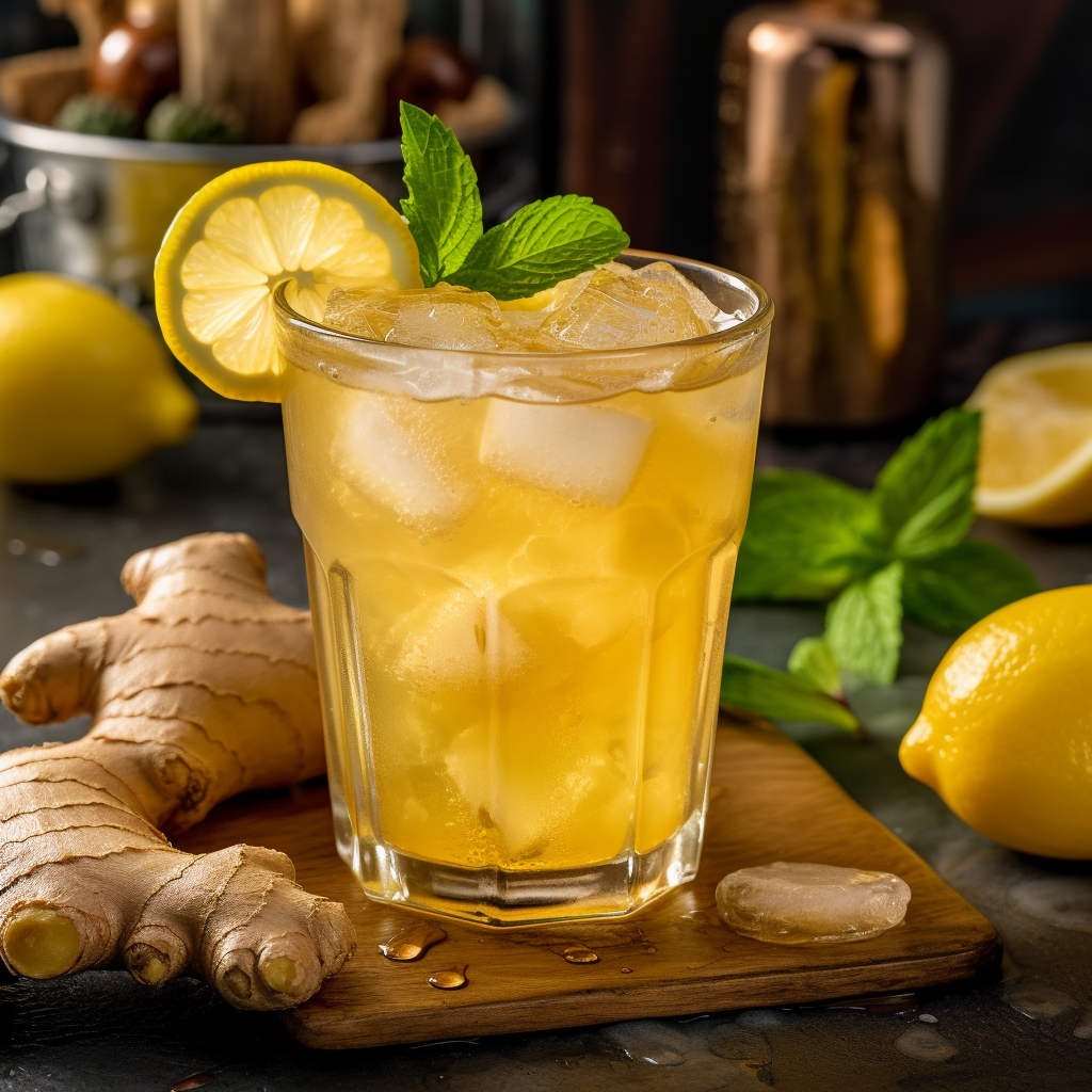 Refreshing Ginger Lemonade Cocktail