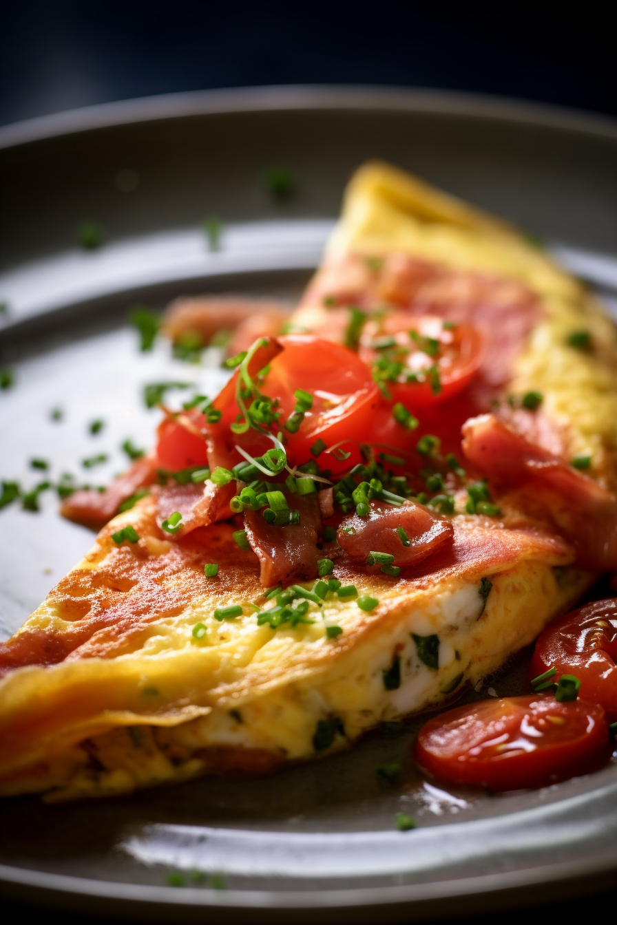 Savory Omelette with Fresh Ingredients