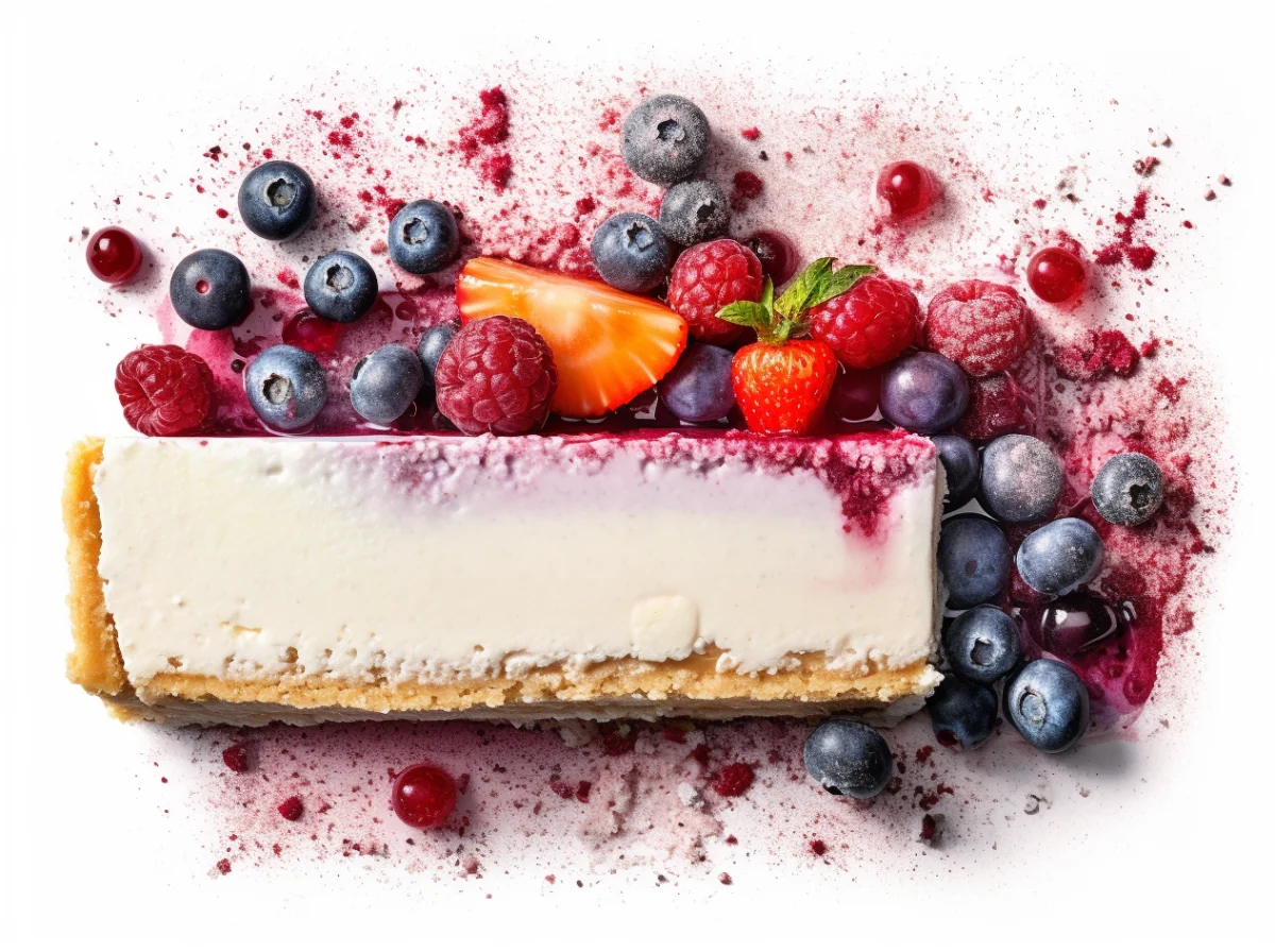 Delicious Cheesecake with Fresh Berries