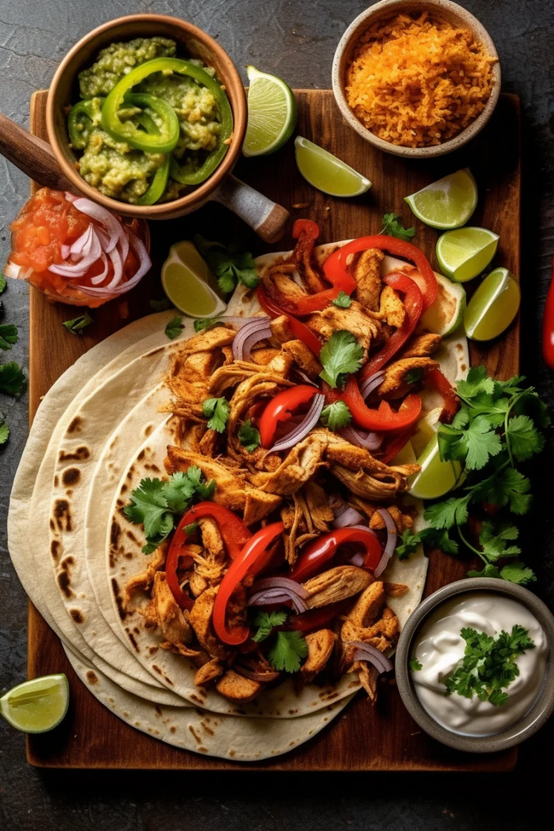 Flavorful Chicken Fajitas with Fresh Toppings